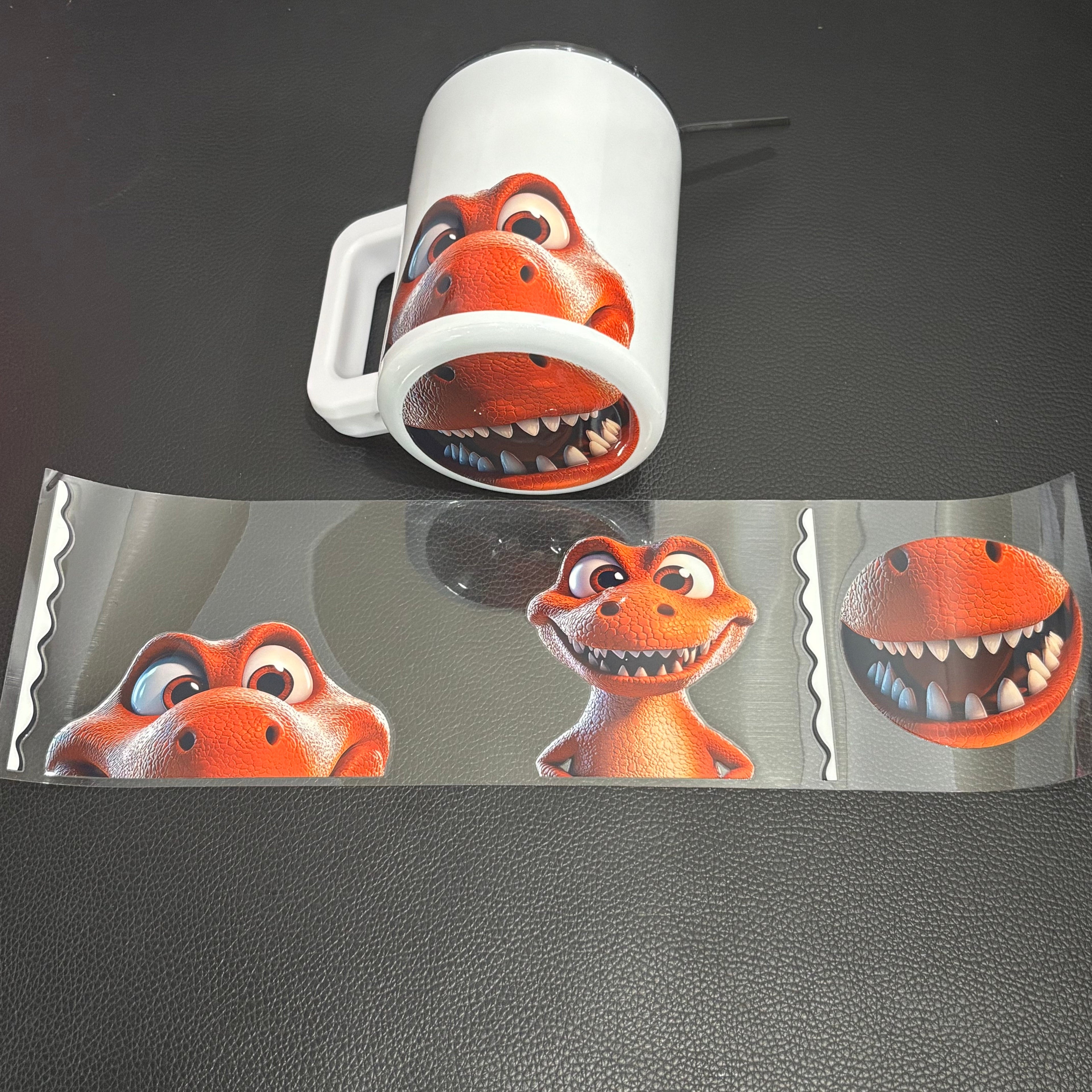 Mug wrap with mouth