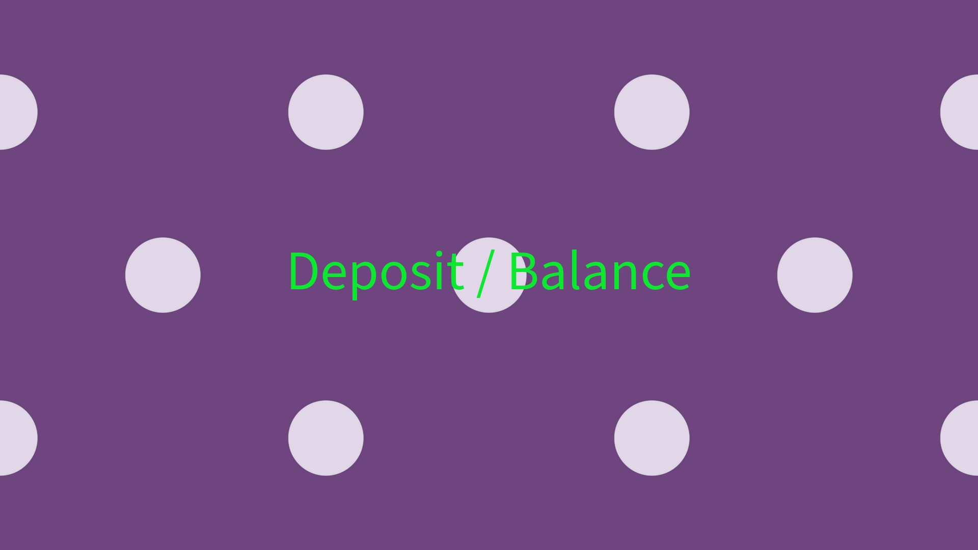 Deposit